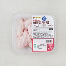 코켄 무항생제 인증 아랫날개 윙, 400g, 1개