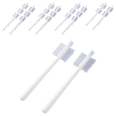 Little Pink Rabbit 粉彩小兔 溝槽細刷 Set 2, 白色, 12組