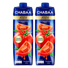 CHABAA 啜吧 番茄果汁, 1L, 2瓶