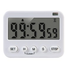 HICKIES 考生閃光震動鬧鐘學習計時器, 白色系, 1個