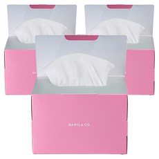 바닐라코 쏙쏙 페이셜 티슈 화장솜, 100매입, 3개