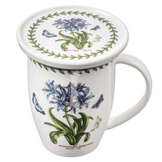 PORTmeIRION 波特玫琳恩 Botanic Garden 馬克杯 + 杯墊蓋, 非洲百合, 1套