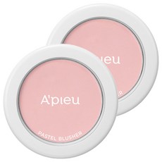 어퓨 파스텔 블러셔 4.3g, PK09 뮤트 핑크, 2개