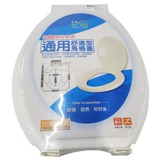 Elephant Waters 沐象 馬桶蓋 舒適型 台灣製造, 40.5 x 36.5cm, 白色, 1個