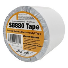 SOLUINS 防水雙面丁基膠帶寬度100mm, 1個
