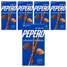 LOTTE 樂天 PEPERO黑餅乾巧克力口味餅乾棒 超值分享, 32g, 5盒