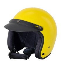 Hiromimi 白沙屯媽祖 騎士安全帽 K-805Y 普通型露臉式 ABS材質 790公克, 頸圈60~62cm, 黃色