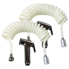 Shower Friend 彈簧伸縮水管 3m + 新型噴槍 2件組, 2套, 混合色 + 銀色