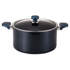 Happy Call 經典款鑽石鍋熊鍋+鍋蓋, 燉鍋28cm+鍋蓋28cm, 藍色