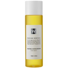 白香味保濕身體油中性檀香, 120ml, 1個