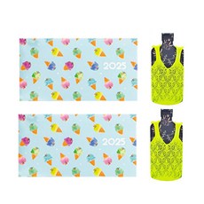 conifer 綠的事務 2025年輕巧月計畫本 附吊嘎涼爽超輕提袋, 冰涼一夏, 2組