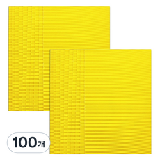 MaDaKkuMi 彩色瓦楞紙, 20 黃色, 100個