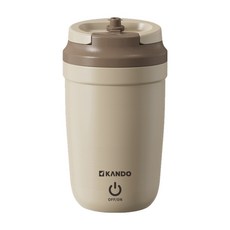 Kando 磁力攪拌杯 米色 350ml, KB-350, 1個