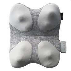 日本 ATEX Lourdes V 型溫感推揉按摩枕 3D仿生揉捏, AX‐HCL348, 亞麻灰