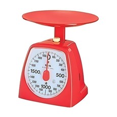 LEAD 利得 信秤, 2kg, NO.2552, 鏡鋅鐵板, 紅色