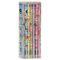 其他品牌 麻吉珍珠圓桿2B鉛筆, 可愛卡通圖案 書寫流暢不易斷裂, 麻吉家族, 1入