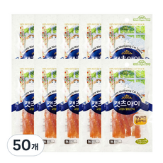 캣츠아이 고양e 웰빙 간식, 캣닙치킨슬라이스, 27g, 50개