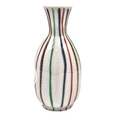 佐和陶瓷 彩十草德利, 日本製, 陶瓷, 容量140mL, 口徑寬3.1cm 瓶身寬6cm 高12.5cm, 1個