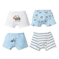 男童考古學家四角內褲4件組