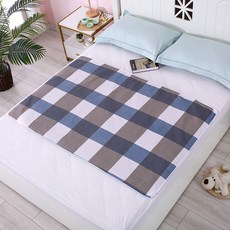 메디앤홈 실버 환자케어용 고급 방수패드, 블루 체크