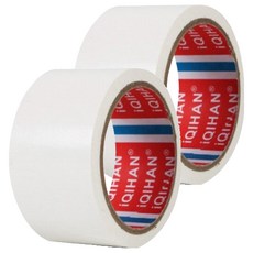 iQIHAN 다다 고점도 강력 면 테이프 50mm x 20m, 흰색, 2개