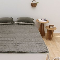 CHOUETTROOM 超細纖維水暖床墊套, 摩卡