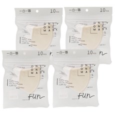 Only One Mask 一心一罩 3D親子款 幼幼(9.5 x 9.5cm), 經典香草, 10片, 4包