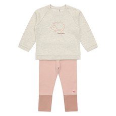 Tartine et Chocolat 嬰幼兒GG玫瑰貼花上下衣套裝