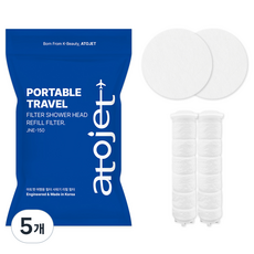 아토젯 여행용 리필필터 바디 2p 헤드 2p JNE-150, 5개, 무향