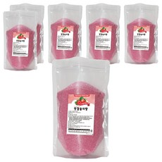 맛깔슈가 솜사탕 설탕 딸기향, 1kg, 6개