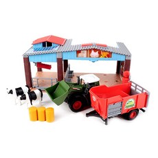 DICKIE TOYS 農場工作站工程車遊戲組, 混合色, 1個