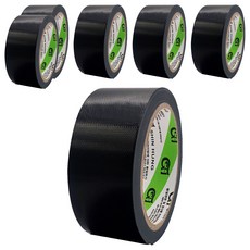 Shin Hung 棉質膠帶 黑色 48mm x 15m, 6個