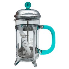 Pearl Horse 寶馬 綠柄濾壓壺，耐熱玻璃，304不銹鋼濾網，手壓式沖泡, THP-4, 1個