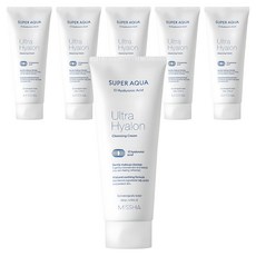 미샤 수퍼 아쿠아 울트라 히알론 클렌징 크림, 200ml, 6개