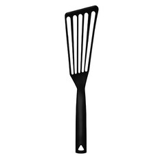 triangle 三角牌 煎魚鍋鏟/有孔平煎鏟, 黑色, 1支
