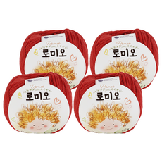 쎄비 로미오 뜨개실, 30주황빛빨강, 4개