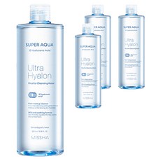 미샤 수퍼 아쿠아 울트라 히알론 미셀라 클렌징 워터, 500ml, 4개