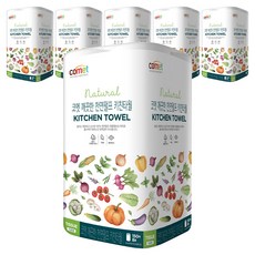 코멧 깨끗한 천연펄프 키친타월, 150매, 48개