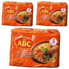 미에이비씨 미 인스턴트 카리아얌 치킨커리향 라면 75g, 15개