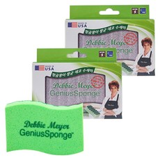 데비마이어 지니어스 스펀지 수세미 실버, 1개입, 2개