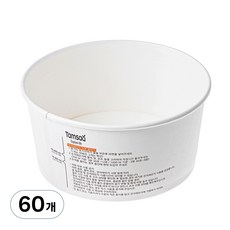 탐사 전자레인지용 종이용기 1500ml, 1개, 60개입