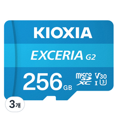 KIOXIA 鎧俠 microSD記憶卡, 256GB, 3個