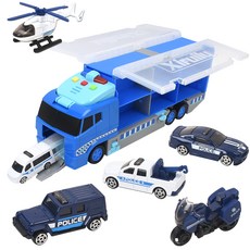 汽車運輸貨櫃警車 AY1818C, 藍色, 1個