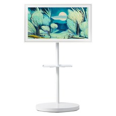 삼성전자 4K UHD QLED The Frame TV + 무빙스타일 라이트 + 전용 트레이 + TV 베젤 화이트 세트, 108cm(43인치), KQ43LSF03AFXKR(TV), HA-MTS1S43WHT(스탠드), HA-MTSHELFWHT(트레이), 벽걸이형, 방문설치