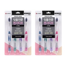 페리오 센서티브 흑진주 초극세모 온가족용 칫솔, 4개입, 2개