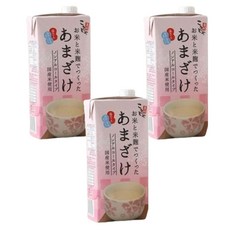 Kohsei Foods 鹽麴達人 甘酒，日本米麴釀造，無酒精，孕婦/嬰兒/老人皆可飲用, 1L, 3入