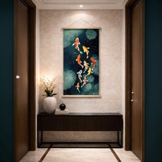 살림만렙 돈복 가져오는 황금잉어 구어도 풍수 인테리어 그림 액자 소품