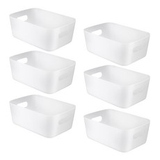 코멧 다용도 수납 바스켓 M, 화이트, 6개
