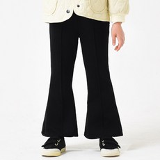 女童棉質素色喇叭褲