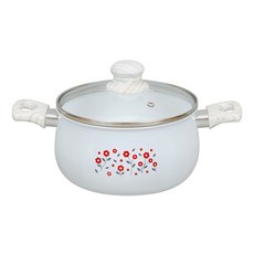 FREIZ 和平 鍋 雙柄壺 適用IH爐 兼容 IH Retol, 白色, 20cm, 1個